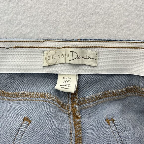 Est 1946 Denim elastic waist flare with panel insert jean 10P - Picture 4 of 9